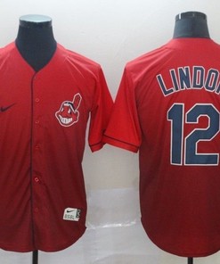 Francisco Lindor #12 2020 Mlb Red Jersey