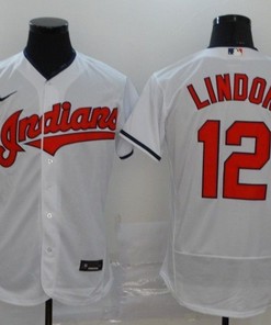 Francisco Lindor #12 2020 Mlb White Jersey