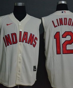 Francisco Lindor #12 2020 Mlb White Jersey A13
