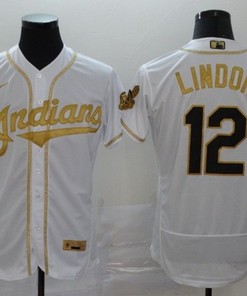Francisco Lindor #12 2020 Mlb White Jersey A14