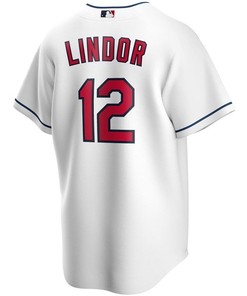 Francisco Lindor #12 2020 Mlb White Jersey A15