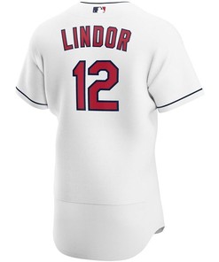 Francisco Lindor #12 2020 Mlb White Jersey A18