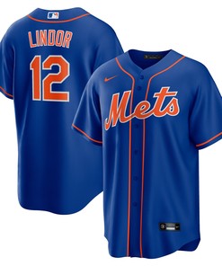 Francisco Lindor New York Mets Alternate Replica Player Jersey Royal Mlb