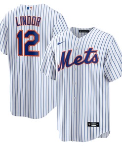 Francisco Lindor New York Mets Home Replica Player Jersey - White Mlb