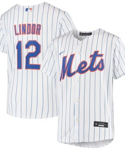 Francisco Lindor New York Mets Home Replica Player Jersey - White/royal Mlb