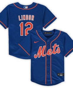 Francisco Lindor New York Mets Preschool Alternate Replica Player Jersey Royal Mlb