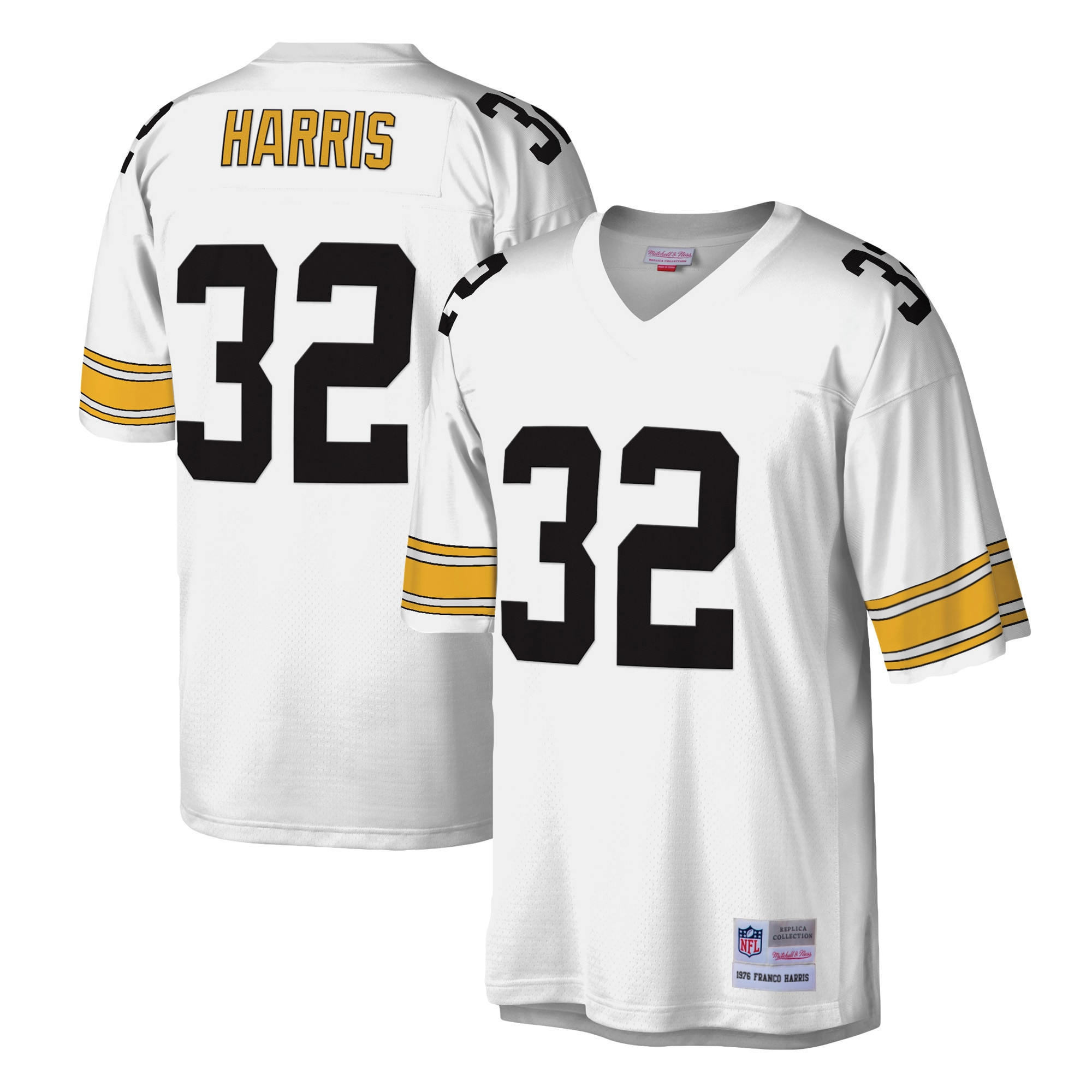 Franco Harris Pittsburgh Steelers Mitchell & Ness Legacy Replica Jersey - White Nfl