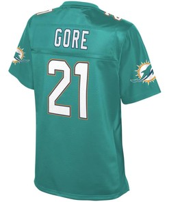 Frank Gore Miami Dolphins Nfl Pro Line Womens Player Jersey - Aqua