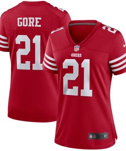 Frank Gore San Francisco 49ers Womens Retired Player Game Jersey - Scarlet Nfl