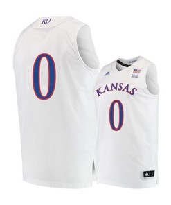 Frank Mason 0 Kansas Jayhawks Basketball Men Jersey - White