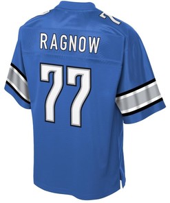 Frank Ragnow Detroit Lions Nfl Pro Line Historic Logo Player Jersey - Blue