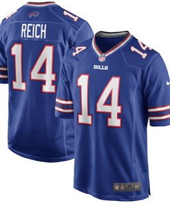 Frank Reich Buffalo Bills Game Retired Player Jersey - Royal Nfl