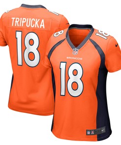 Frank Tripucka Denver Broncos Womens Retired Player Jersey - Orange Nfl