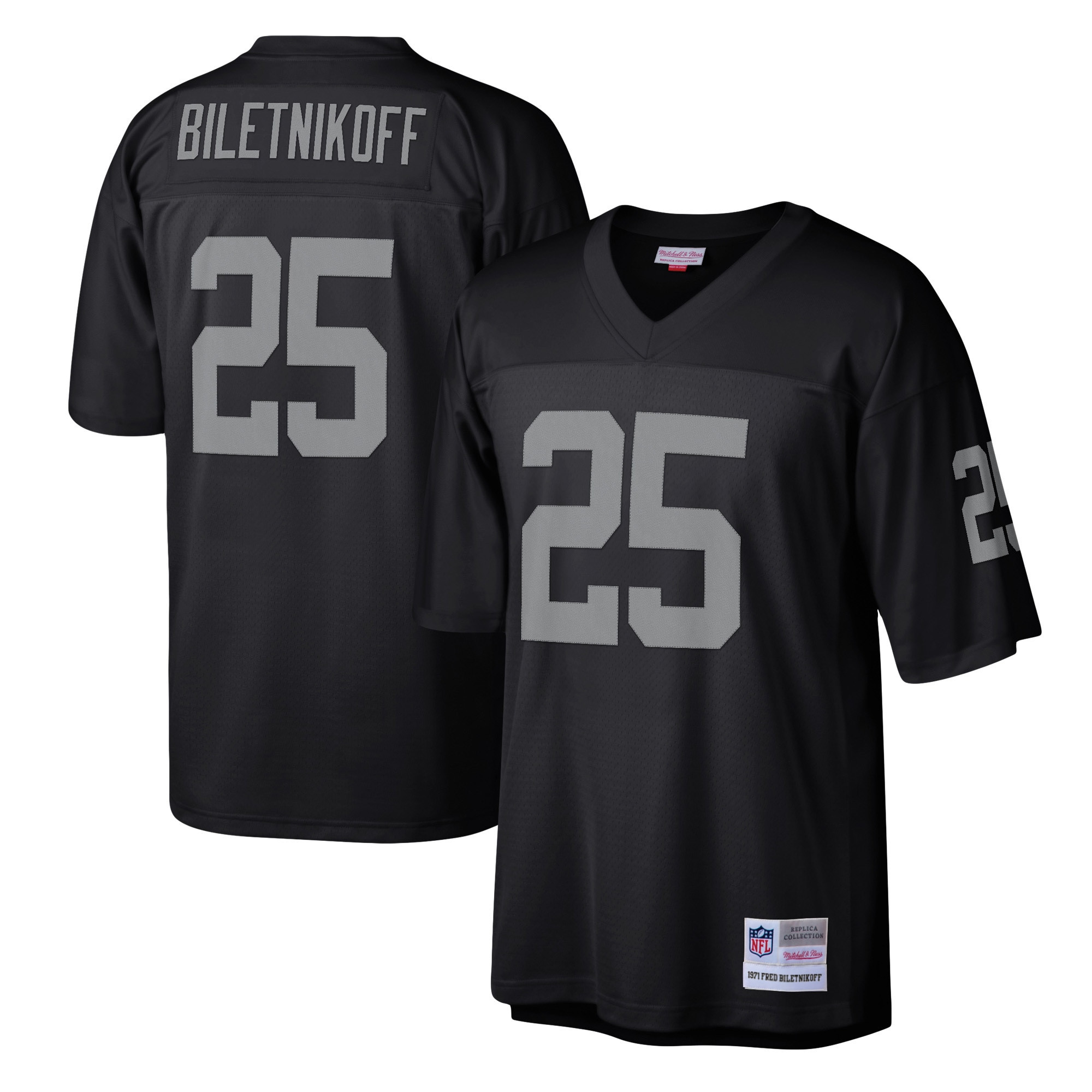 Fred Biletnikoff Las Vegas Raiders Mitchell & Ness Legacy Replica Jersey - Black Nfl