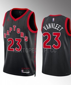 Fred VanVleet 23 Toronto Raptors Black Men Jersey 2022-23 Statement Edition Swingman
