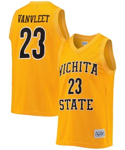 Fred Vanvleet Wichita State Shockers Original Retro Brand Commemorative Classic Basketball Jersey - Gold Ncaa