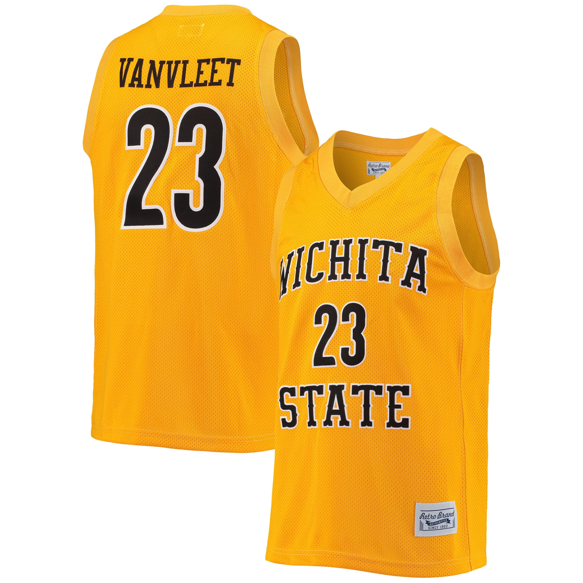 Fred Vanvleet Wichita State Shockers Original Retro Brand Commemorative Classic Basketball Jersey - Gold Ncaa