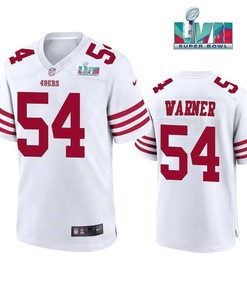 Fred Warner 54 San Francisco 49Ers Super Bowl LVII White Jersey