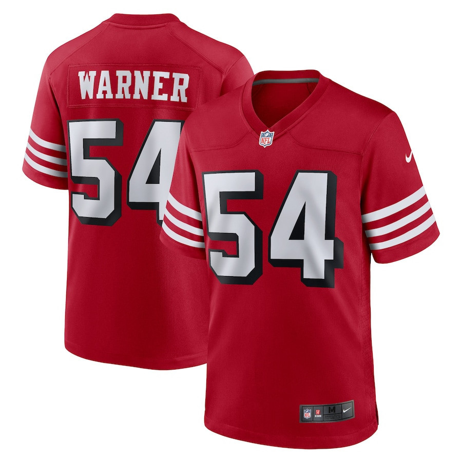 Fred Warner 54 San Francisco 49ers Alternate Player Game Jersey - Scarlet