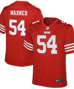 Fred Warner 54 San Francisco 49ers Youth Game Jersey - Scarlet