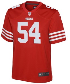 Fred Warner 54 San Francisco 49ers Youth Game Jersey - Scarlet