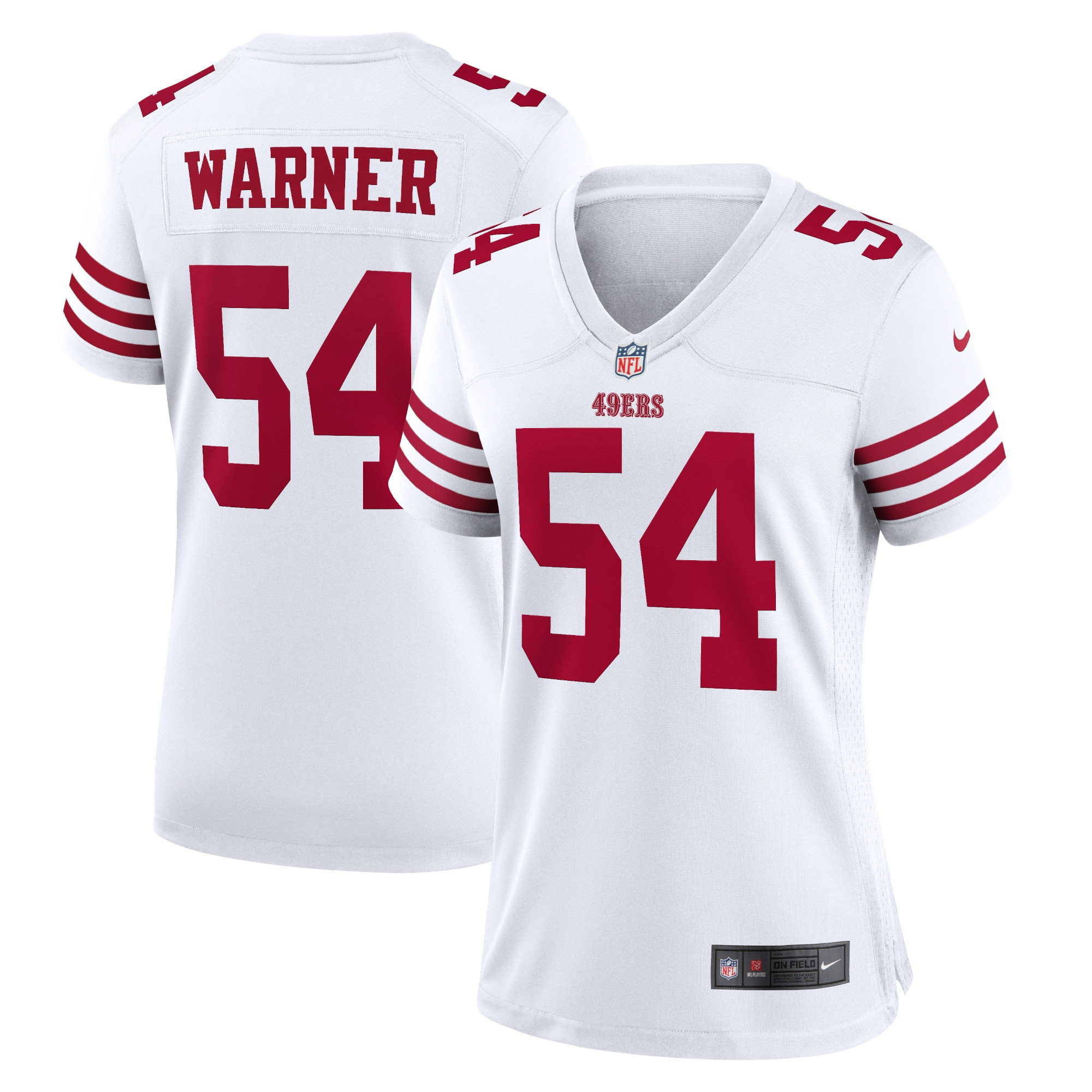 Fred Warner San Francisco 49ers Womens Player Game Jersey White Nfl