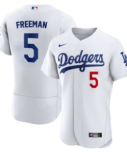 Freddie Freeman 5 Los Angeles Dodgers Home Player Jersey - White Jersey