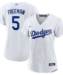 Freddie Freeman Los Angeles Dodgers Womens Replica Player Jersey - White Mlb