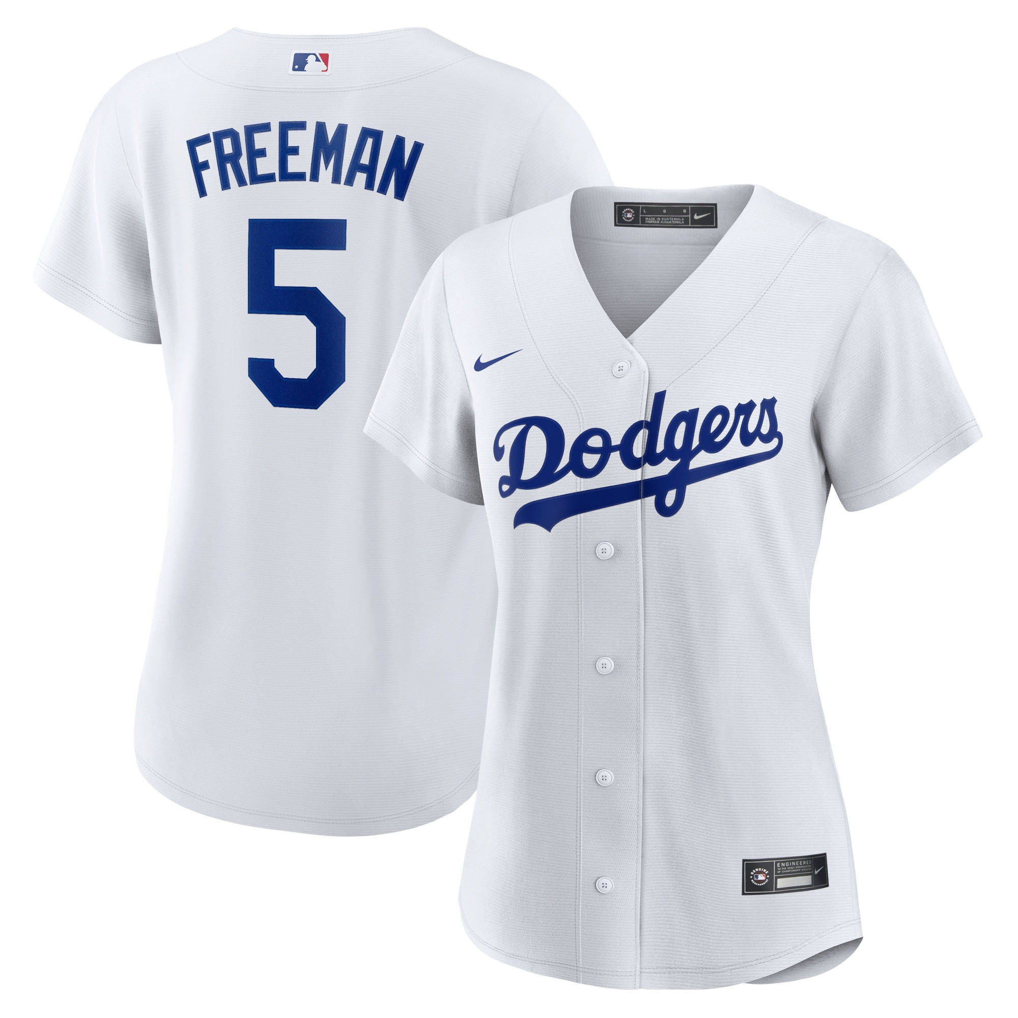 Freddie Freeman Los Angeles Dodgers Womens Replica Player Jersey - White Mlb