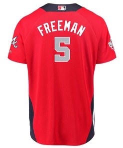Freddie Freeman National League Majestic 2018 Mlb All-star Game Home Run Derby Player Jersey - Red