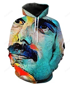 Freddie Mercury Style 4 3D Hoodie Zip Hoodie