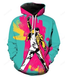 Freddie Mercury Style 5 3D Hoodie Zip Hoodie