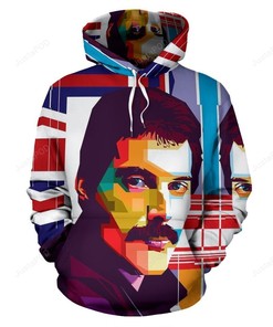 Freddie Mercury Style 6 3D Hoodie Zip Hoodie