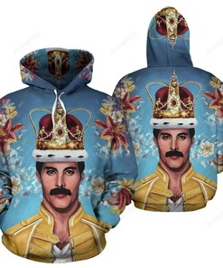 Freddie Mercury Style 7 3D Hoodie Zip Hoodie