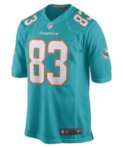 Freddie Swain 83 Miami Dolphins Game Player Jersey - Aqua