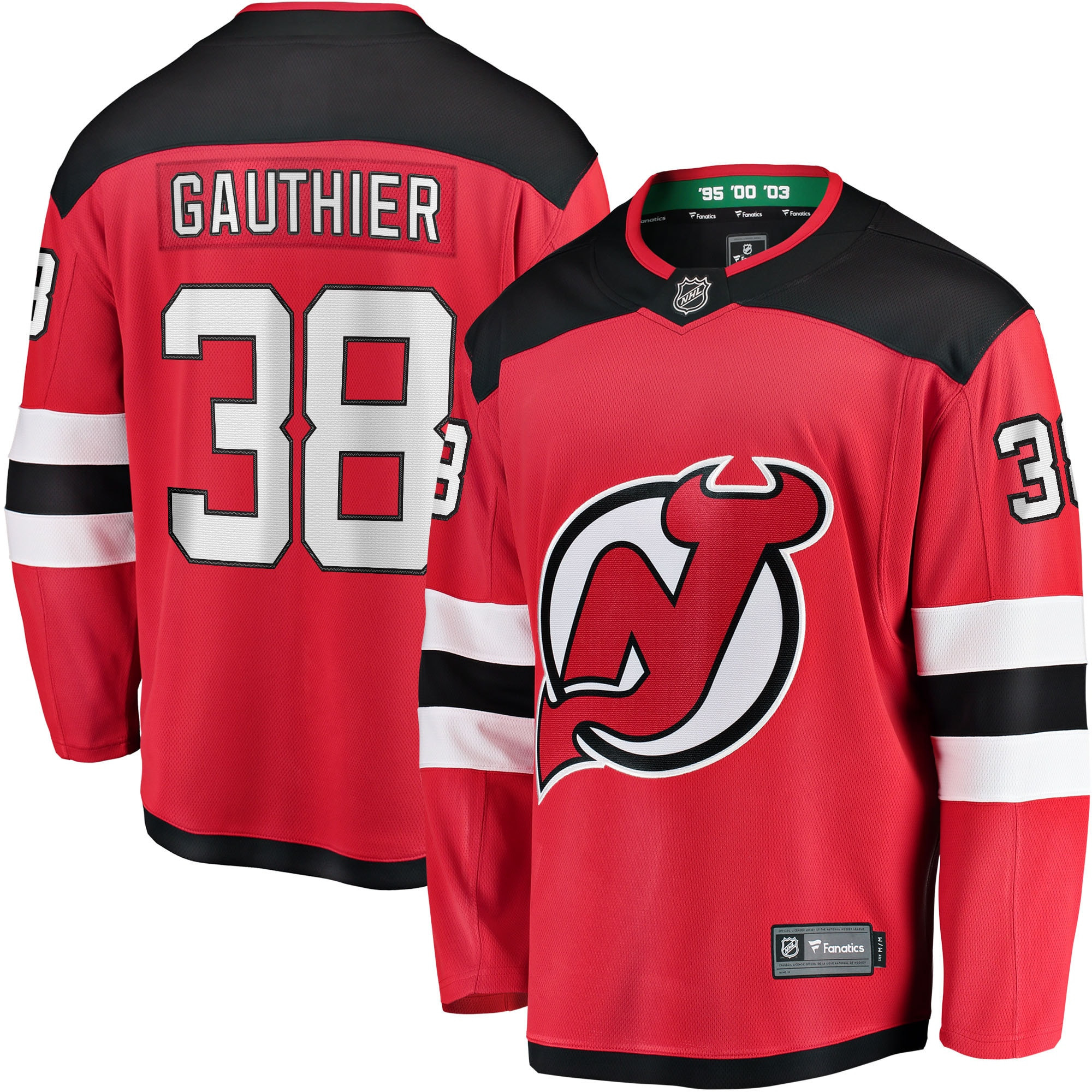 Frederik Gauthier New Jersey Devils Fanatics Branded Home Breakaway Player Jersey - Red Nhl