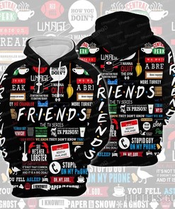 Friends Tv Series 3D Pullover Hoodie