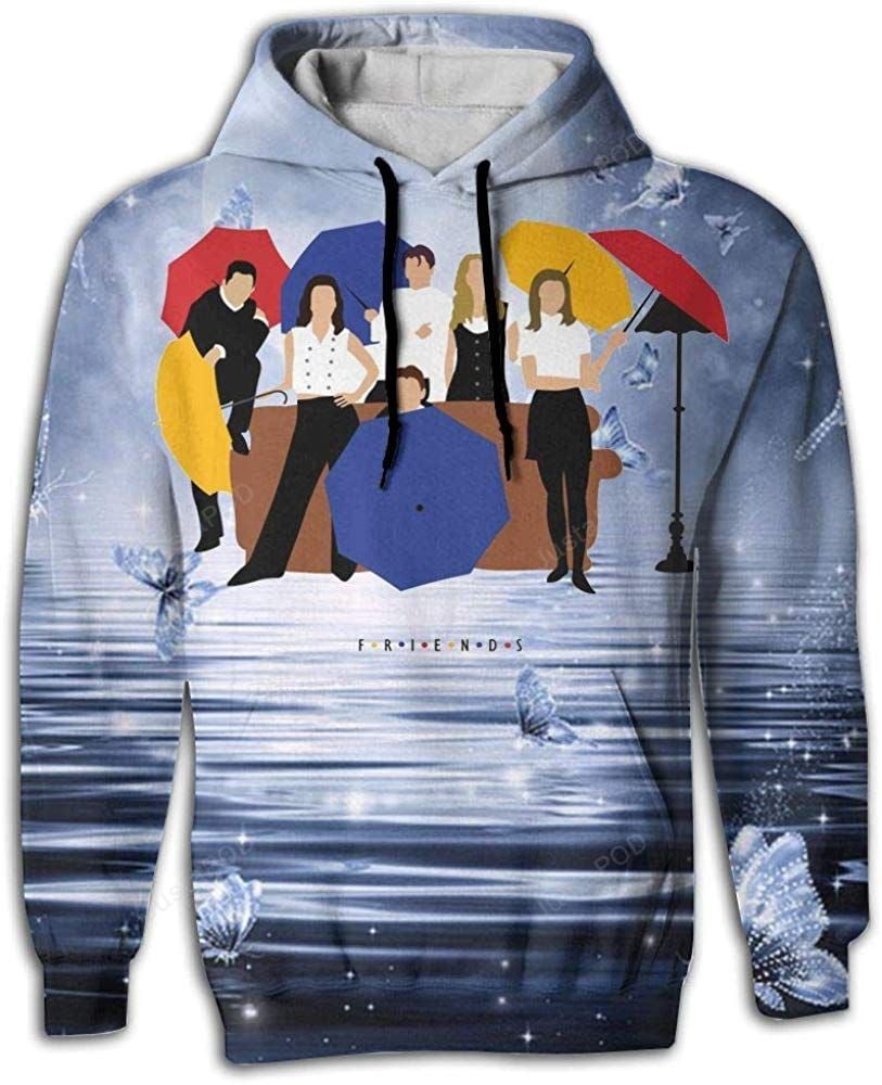 Friends Tv Show Fans Mens 3D Print Hoodies Bluefink