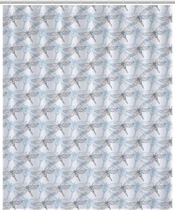 Funny Dragonfly Printed Bathroom Shower Curtain for Home Decoration