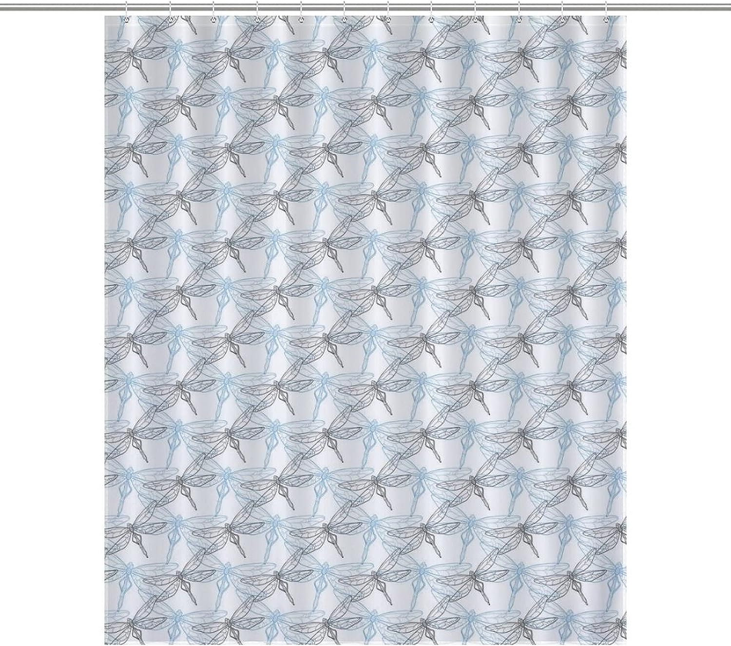 Funny Dragonfly Printed Bathroom Shower Curtain for Home Decoration