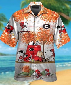 Funny Snoopy Georgia Bulldogs Uga Hawaiian Shirt