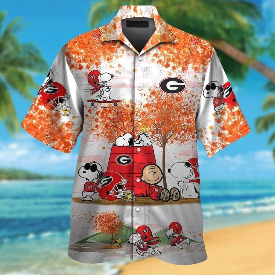 Funny Snoopy Georgia Bulldogs Uga Hawaiian Shirt