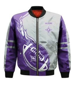Furman Paladins Bomber Jacket Flame Ball - NCAA