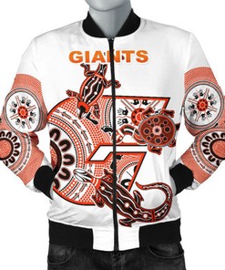 GWS Giants Mens Bomber Jacket Simple Indigenous
