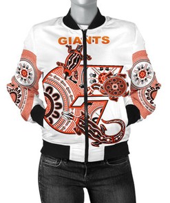 GWS Giants Womens Bomber Jacket Simple Indigenous