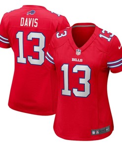Gabe Davis 13 Buffalo Bills Women's Alternate Game Jersey - Red