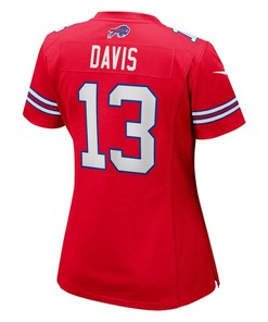Gabe Davis 13 Buffalo Bills Women's Alternate Game Jersey - Red