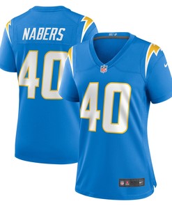 Gabe Nabers Los Angeles Chargers Womens Team Game Jersey - Powder Blue Nfl