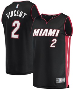 Gabe Vincent Miami Heat Fanatics Branded 2021/22 Fast Break Replica Jersey - Icon Edition - Black Nba