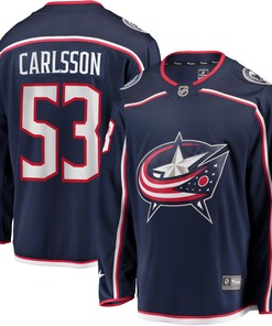 Gabriel Carlsson Columbus Blue Jackets Fanatics Branded Home Breakaway Player Jersey - Navy Nhl
